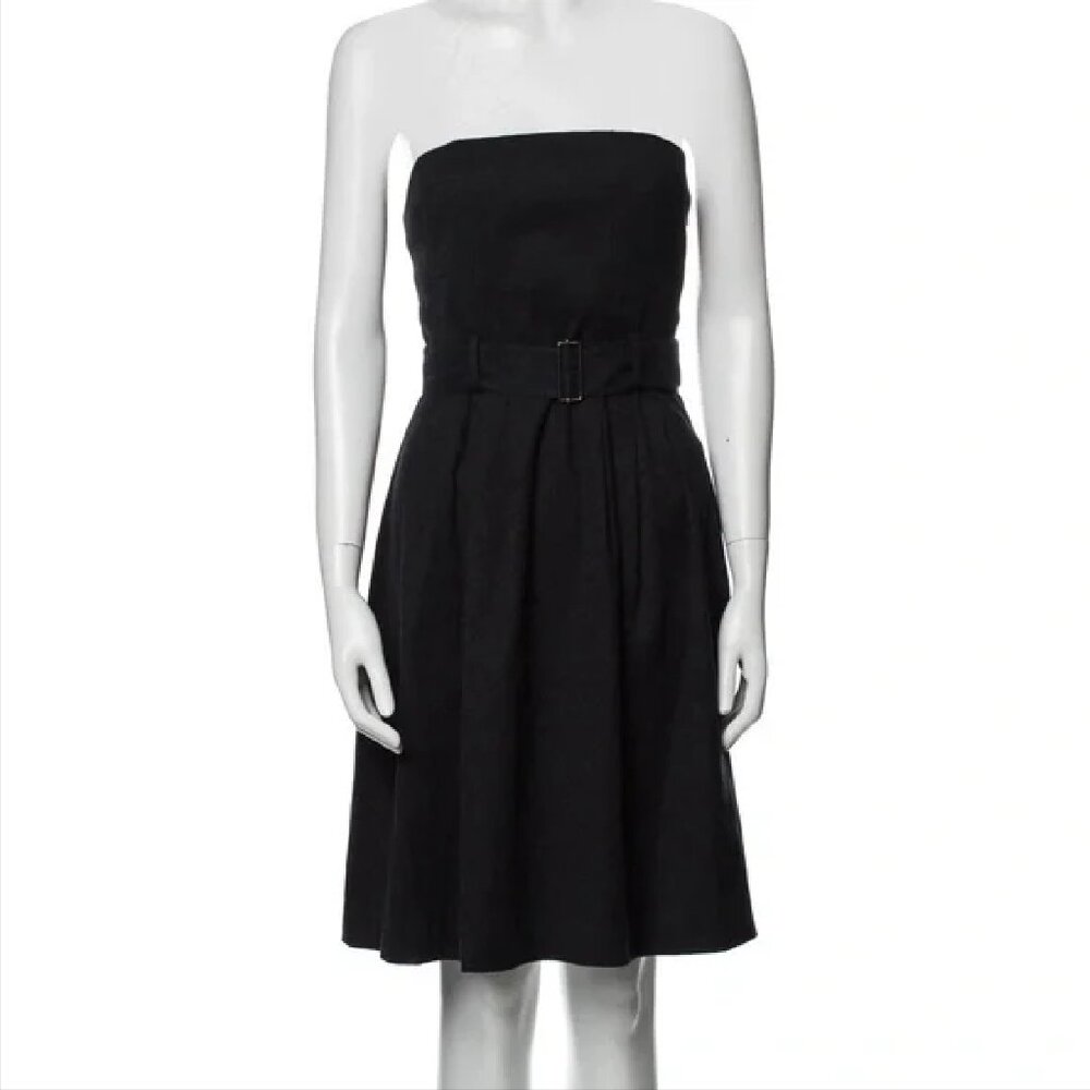 Theory Strapless Black Dress NWOT